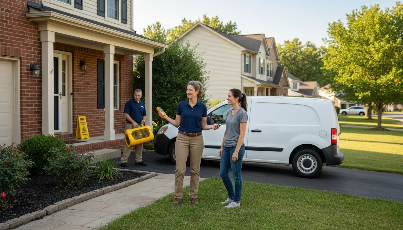 Water restoration image for Mildew Remediation in Bloomdale, OH